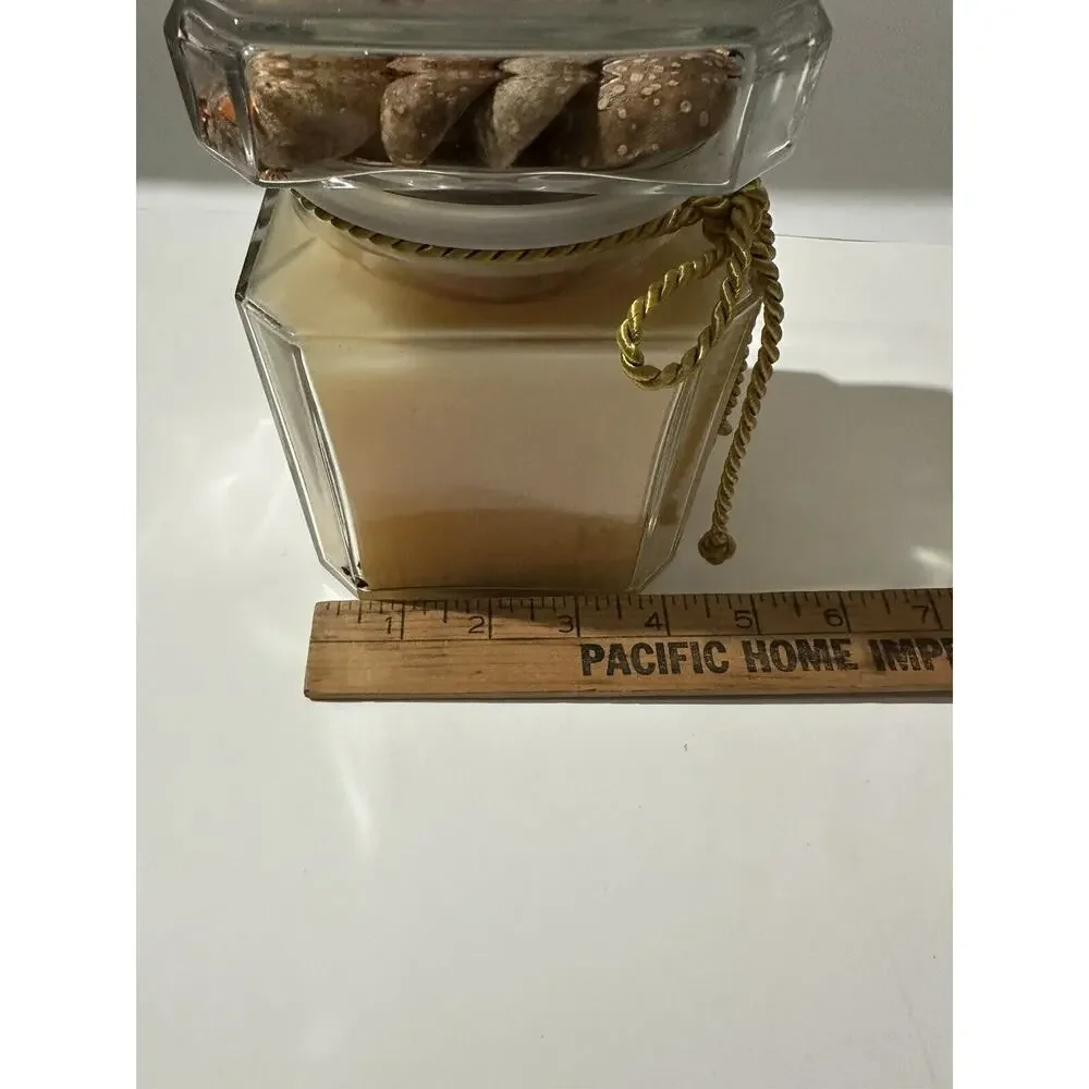 Colonial Candle Of Cape Cod Spiced Fruit Pillar Candle In Jar Potpourri Lid RARE